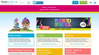 Studyladder, online english literacy & mathematics. Kids activity ...