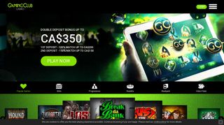 Gaming Club | The Very Best Online Casino In Canada!