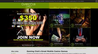 Gaming Club – Superb Mobile Casino Games And Payouts