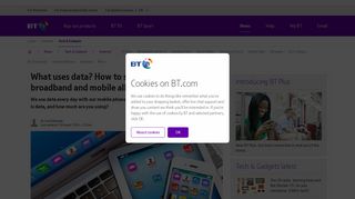 What uses data? How to stay within your monthly broadband ... - BT.com