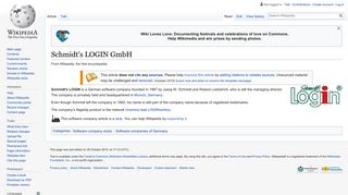 Schmidt's LOGIN GmbH - Wikipedia