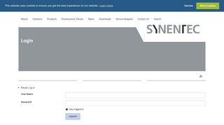 Login - SYNENTEC GmbH