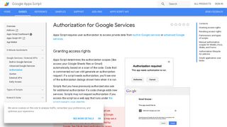 Authorization for Google Services | Apps Script | Google Developers