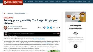 Security, privacy, usability: The 3 legs of Login.gov platform - Federal ...