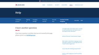 login.gov | I have another question