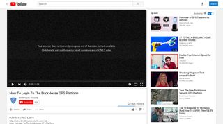 How To Login To The BrickHouse GPS Platform - YouTube