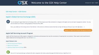 Apple's Global Service Exchange (GSX) – GSX Help Center