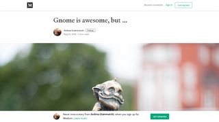 Gnome is awesome, but … – Andrea Giammarchi – Medium