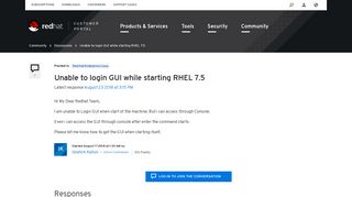 Unable to login GUI while starting RHEL 7.5 - Red Hat Customer Portal