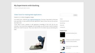 5 Best Tools For Hacking Web Applications ~ My Experiments with ...