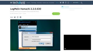 LogMeIn Hamachi 2.2.0.627 | Software Downloads | Techworld