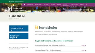 Handshake | University Career Services
