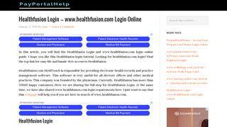 Healthfusion Login - www.healthfusion.com Login Online ...