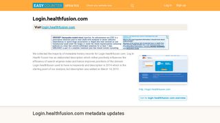 Log In Health Fusion (Login.healthfusion.com) - Log-in - HealthFusion ...