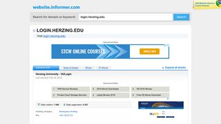 login.herzing.edu at WI. Herzing University - HULogin - Website Informer