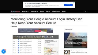 Monitor Your Google Account Login History To Keep Your Account ...
