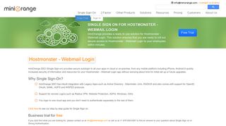 Single Sign On(SSO) solution for Hostmonster - Webmail Login ...