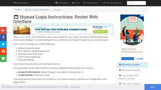 Humax Login: How to Access the Router Settings | RouterReset