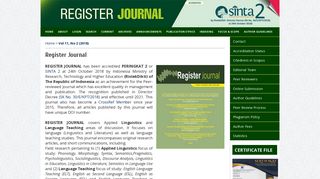 Register Journal - IAIN Salatiga