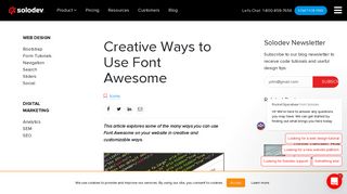 Creative Ways to Use Font Awesome | Solodev