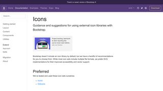 Icons · Bootstrap