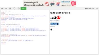 fa fa-user-circle-o - Tryit Editor v3.6