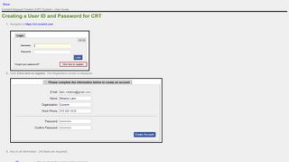 Creating a User ID and Password - Covisint