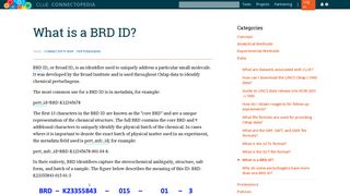 What is a BRD ID? - clue.io