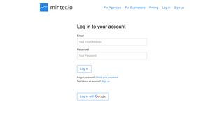 Log in — Instagram Analytics & Instagram Insights — Minter.io