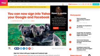 Sign into Yahoo! with your Facebook and Google login - TNW