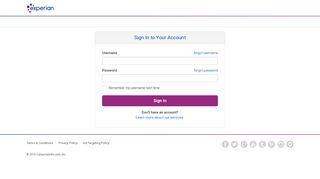 Login to Experian