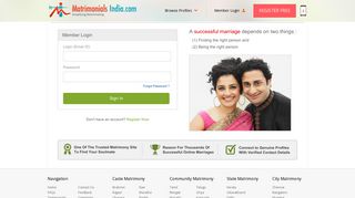 Matrimonials India - Member Login,Brides and Grooms, Indian ...
