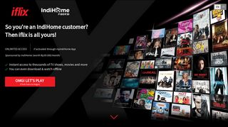So you're an IndiHome customer? Then iflix is all yours!