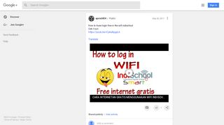 How to truee login free in the wifi indischool Cek it out. https://youtu ...