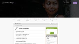 Account Management - IndonesianCupid.com