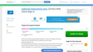 Access webmail.indosatm2.com. Zimbra Web Client Sign In