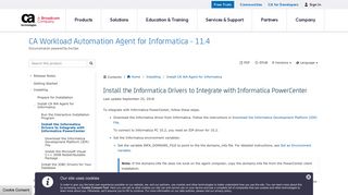 Install the Informatica Drivers to Integrate with Informatica PowerCenter