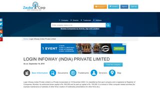 LOGIN INFOWAY (INDIA) PRIVATE LIMITED - Company, directors and ...