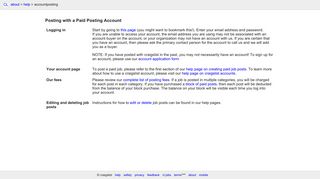 craigslist | about | help | accountposting