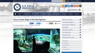 Give a Cyber Edge to the Warfighters | U.S. Naval Institute