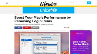 Boost Your Mac's Performance by Removing Login Items - Lifewire