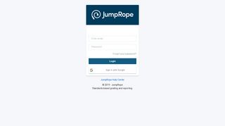student login - JumpRope