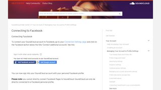 Connecting to Facebook – SoundCloud Help Center