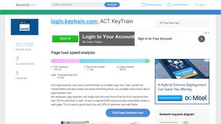 Access login.keytrain.com. ACT KeyTrain