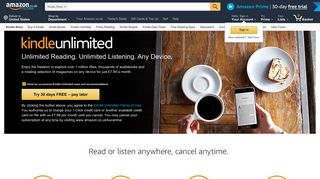 Kindle Unlimited Sign Up - Amazon UK