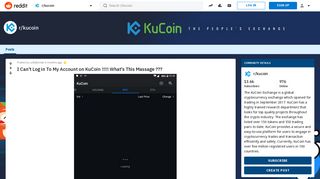 I Can't Log in To My Account on KuCoin !!!!! What's This Massage ...