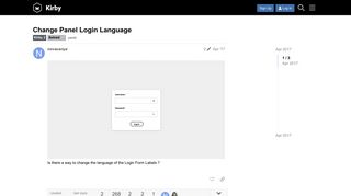 Change Panel Login Language - Solved - Kirby Forum