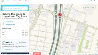 Waze Livemap - Driving Directions to Login Laser Tag Arena ...