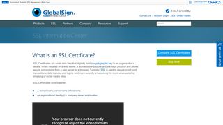What is an SSL Certificate? - GlobalSign