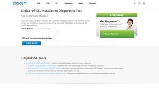 SSL Certificate Checker - Diagnostic Tool | DigiCert.com